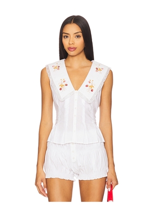 LPA Evelyn Top in White. Size M. Also in XS, S, XL.