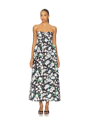 KIKA VARGAS Rose Dress in Black. Size 2. Also in 4, 6, 8.