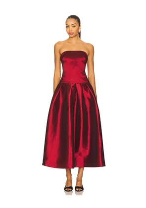 MORE TO COME Cambria Strapless Dress in Burgundy. Size M. Also in L, S, XS, XXS.