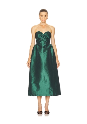 KIKA VARGAS Rose Dress in Green. Size 10. Also in 0, 2, 4, 6.