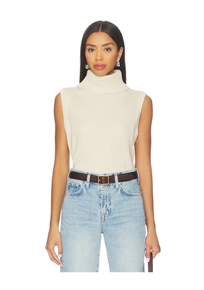 Lovers and Friends Keris Turtle Neck Vest in Beige. Size M. Also in S.