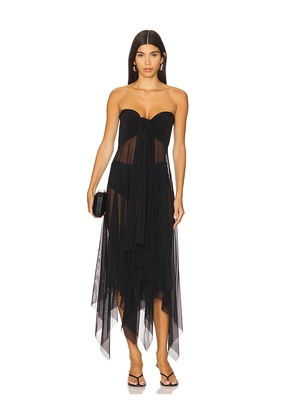 Norma Kamali Convertible Combo Dress in Black. Size M. Also in L, S, XS, XXS.