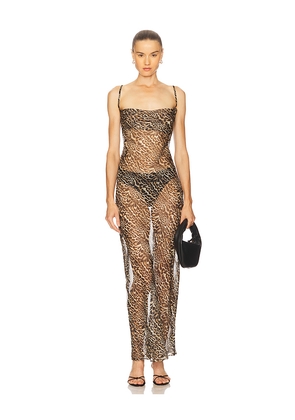 One Teaspoon Jagger Maxi Slip Dress in Tan. Size M. Also in XS, S, L, XL.