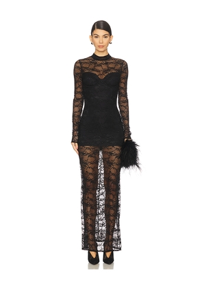 OW Collection Addison Maxi Dress in Black. Size M. Also in L, S, XS.