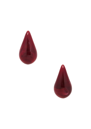 Luv AJ The Lucite Gia Earrings in Red.