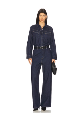 LEVI'S Rinoa Wide Leg Jumpsuit in Blue. Size S. Also in M, XS.