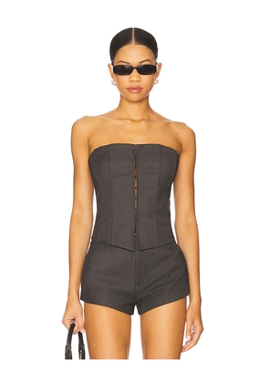 Nakedvice The Addison Top in Grey. Size M. Also in S, XL, XS.