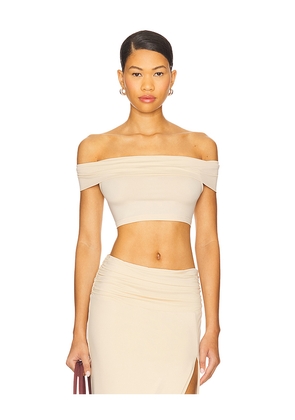 Nakedvice The Cassian Top in Beige. Size M. Also in L, S, XL, XS.