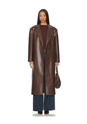 LAMARQUE Ebba Coat in Brown. Size M. Also in S, XS.
