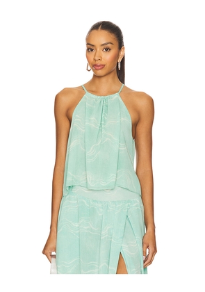 MISA Los Angeles Thelma Top in Green. Size M. Also in L, S, XS.