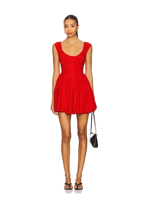 MAJORELLE Summer Mini Dress in Red. Size M. Also in XS, S.