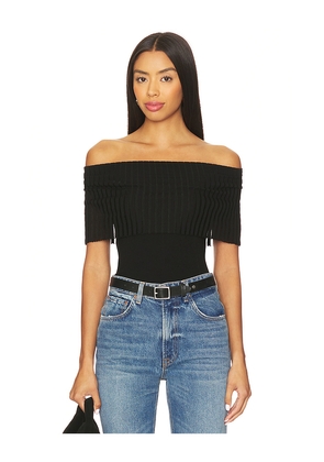 LNA Maeve Fold Over Top in Black. Size M. Also in XS.