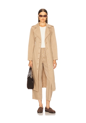 L'AGENCE Zavia Trench Jacket in Beige. Size M. Also in L.