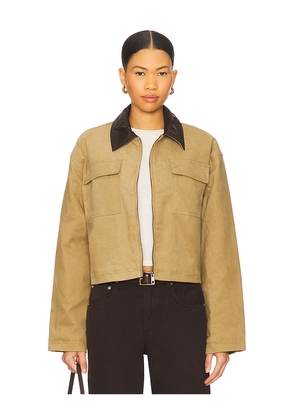MORE TO COME Laura Jacket in Tan. Size M. Also in L, S, XL, XS, XXS.