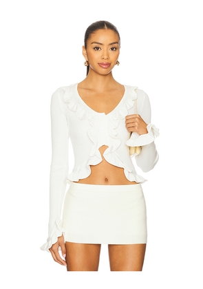 MORE TO COME Renee Cardigan Top in Ivory. Size M. Also in L.