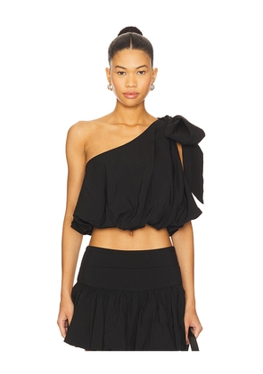 MORE TO COME Lara Asymmetrical Top in Black. Size M. Also in L, S, XS, XXS.
