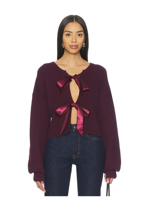 MORE TO COME Darlene Cardigan in Purple. Size M. Also in L, S, XS.