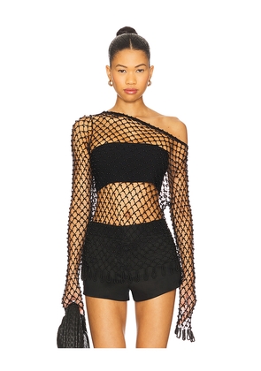 Lovers and Friends Bryna Off-shoulder Top in Black. Size M. Also in XS, S.