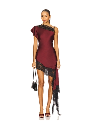 Lovers and Friends Nataliya Mini Dress in Burgundy. Size M. Also in XS, XXS.
