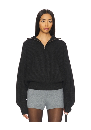 Lovers and Friends Shivani Zip Sweater in Charcoal. Size M. Also in XS, XXS, S, L, XL.