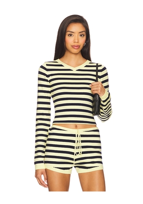 LIONESS Barbie Long Sleeve Top in Yellow. Size XS. Also in S.