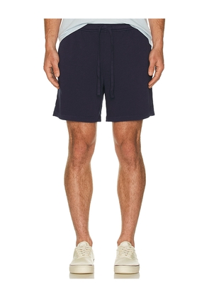 onia Slub Terry Shorts in Navy. Size S. Also in L, XL/1X.