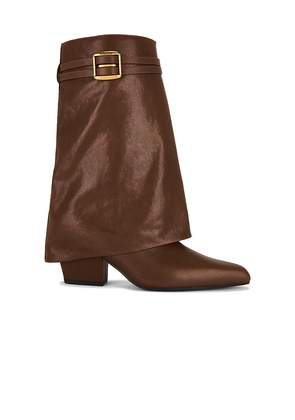 Lola Cruz Mid Calf Boot in Brown. Size 37. Also in 36, 38, 39, 40, 41.