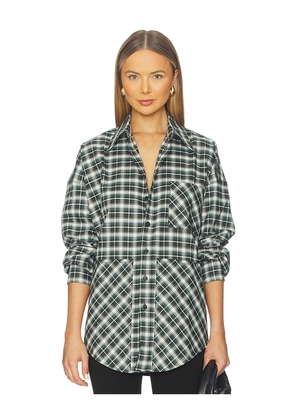 Missoni Long Sleeve Shirt in Blue. Size 38/2. Also in 36/0, 40/4, 42/6.