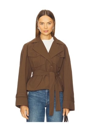LAMARQUE x REVOLVE Quinn Trenchcoat in Brown. Size M. Also in L.