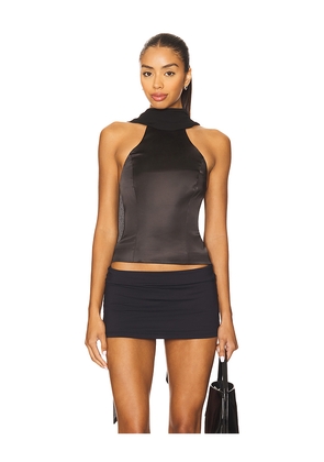 MAJORELLE Tamera Top in Black. Size S. Also in XS, M, XL.