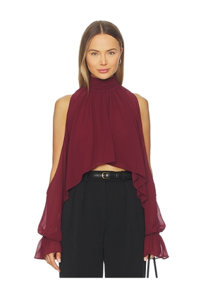 Lovers and Friends Felicity Top in Burgundy. Size M. Also in XXS, XS, S, L.