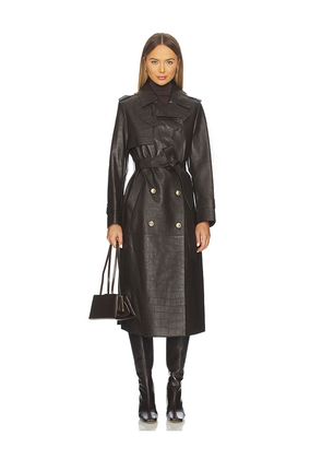 Mackage Gael Coat in Chocolate. Size M. Also in S, L.