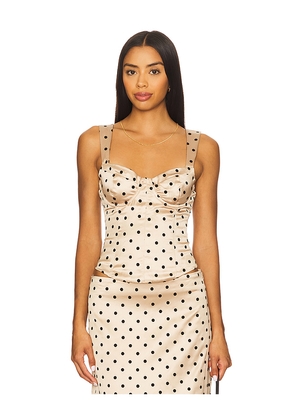 MORE TO COME Elianna Corset Top in Neutral. Size M. Also in L, S, XL, XS, XXS.