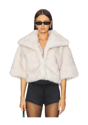 Lovers and Friends Cropped Claude Coat in Grey. Size M. Also in XXS, XS, S, L, XL.