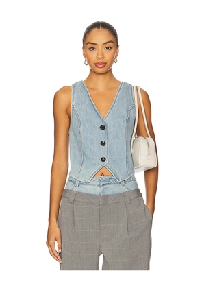 OSIS STUDIO Nana Vest in Blue. Size M. Also in XS, S, L.