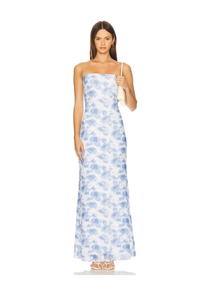 MORE TO COME Laci Maxi Dress in Baby Blue. Size S. Also in XS, XXS.