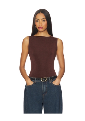 LAMARQUE Loki Bodysuit in Brown. Size L. Also in M, S, XS.