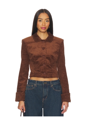 LIONESS Balmy Jacket in Chocolate. Size M. Also in L, S, XS, XXS.
