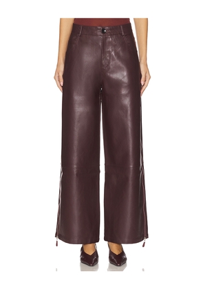 OSIS STUDIO Norma Pant in Burgundy. Size S. Also in XS.