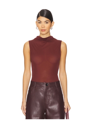 OSIS STUDIO Naya Top in Burgundy. Size M. Also in XS, S, L.