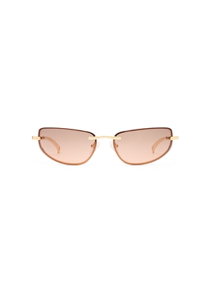 Le Specs Bubbles Sunglasses in Metallic Gold.