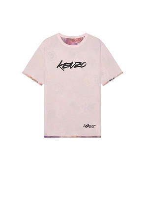 Kenzo x Futura Reversible Classic T-Shirt in Pink. Size XL/1X. Also in L.