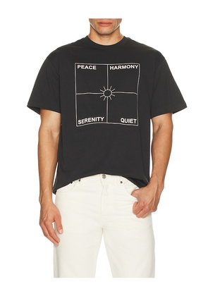 Museum of Peace and Quiet Four Corners T-Shirt in Black. Size S. Also in M.