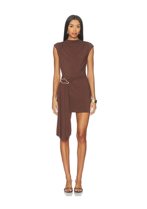 NBD Nicolette Mini Dress in Chocolate. Size M. Also in XS, XXS, S, L, XL.