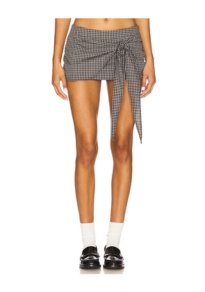 LIONESS Kensington Mini Skort in Black. Size M. Also in S, XXS, XS, L.