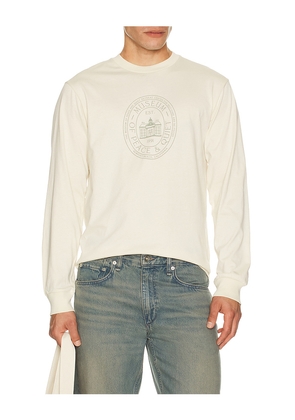 Museum of Peace and Quiet Retreat Center Long Sleeve Shirt in White. Size M. Also in S, L.