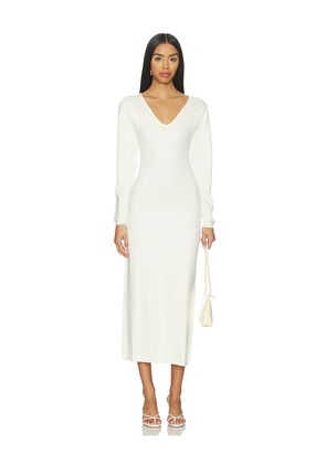 L'Academie by Marianna Yaslin Midi Dress in Ivory. Size M. Also in XS, XXS, S, L.