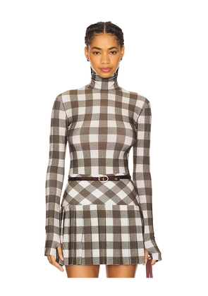 Norma Kamali Slim Fit Long Sleeve Turtleneck Top in Olive. Size M. Also in XS, S, L, XL.