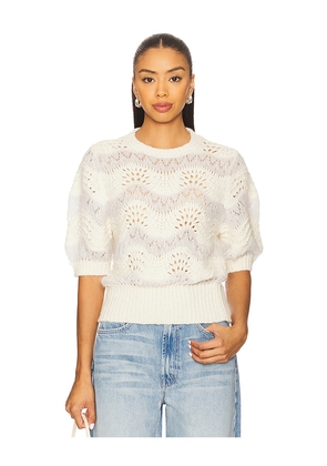 MOTHER The Podwer Puff Sweater in Ivory. Size XL. Also in M.