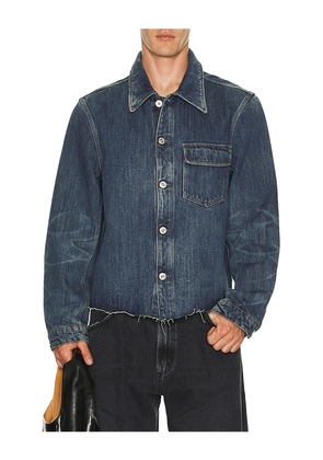 Our Legacy Cut Rebirth Jacket in Blue. Size 48. Also in 50.